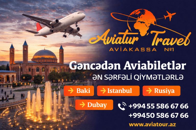 Gəncədə Aviabiletlər 