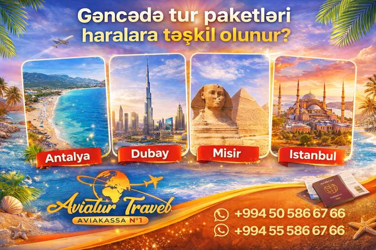 Gəncədə tur paketləri haralara təşkil olunur?