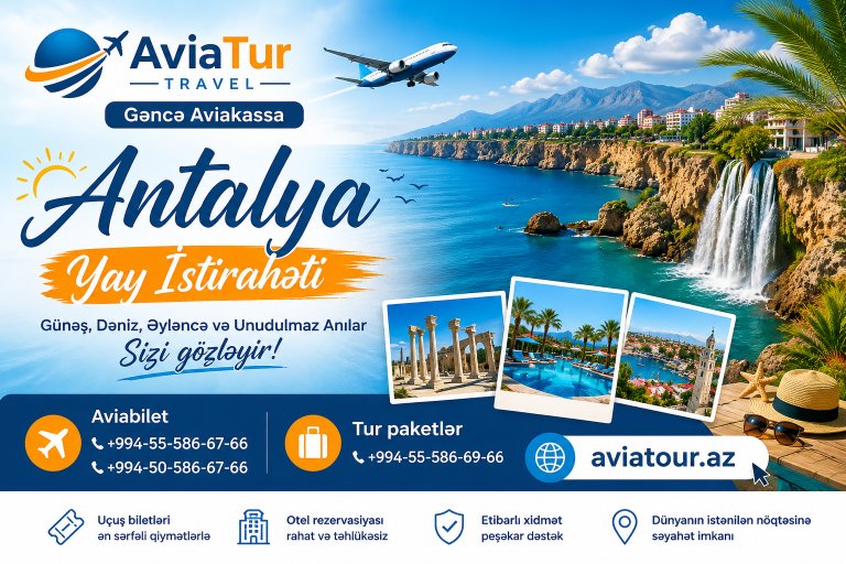AviaTur Travel ilə Antalya Yay İstirahəti 